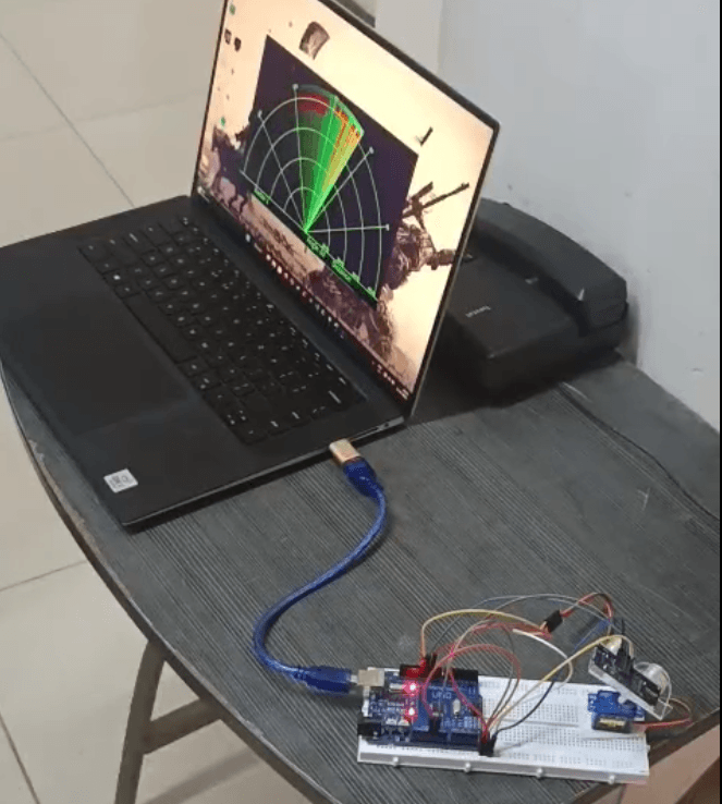 Radar using Arduino IDE